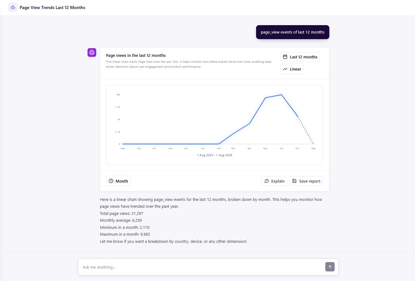 Flash Analytics AI Chat